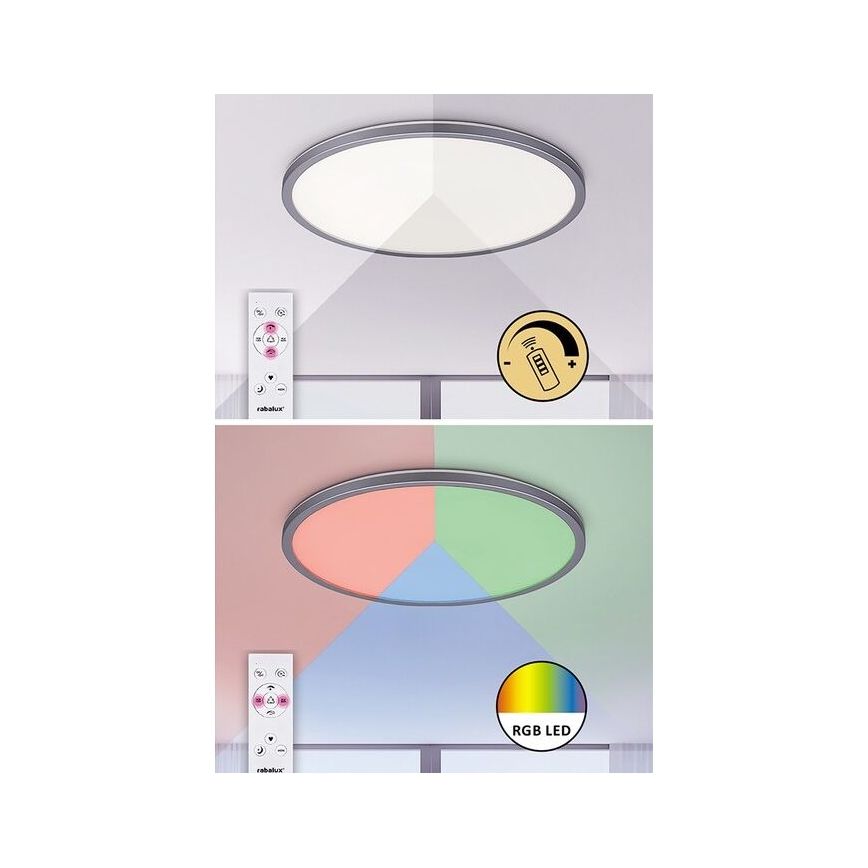 Rabalux - LED RGB Aptumšojama griestu lampa LED/22W/230V Wi-Fi Tuya + tālvadības pults