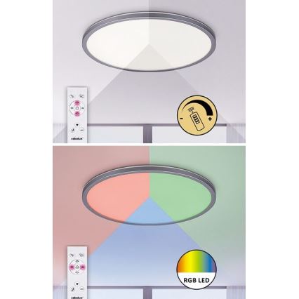 Rabalux - LED RGB dimējams griestu gaismeklis LED/22W/230V Wi‑Fi Tuya + tālvadības pults Ø 41,5 cm