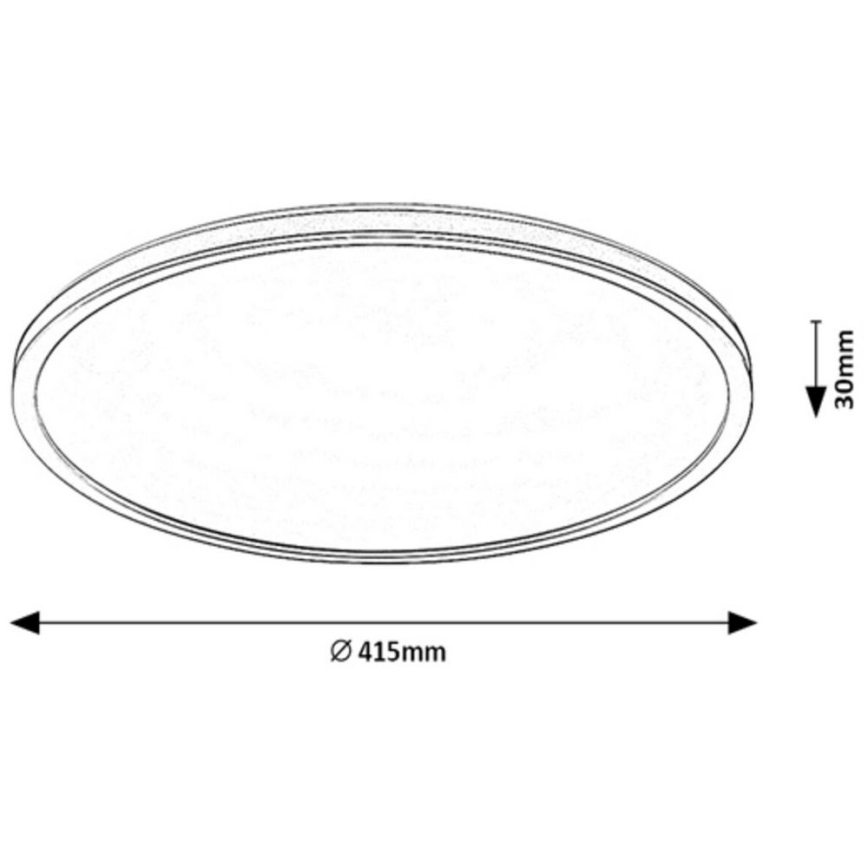 Rabalux - LED RGB dimējams griestu gaismeklis LED/22W/230V Wi‑Fi Tuya + tālvadības pults Ø 41,5 cm