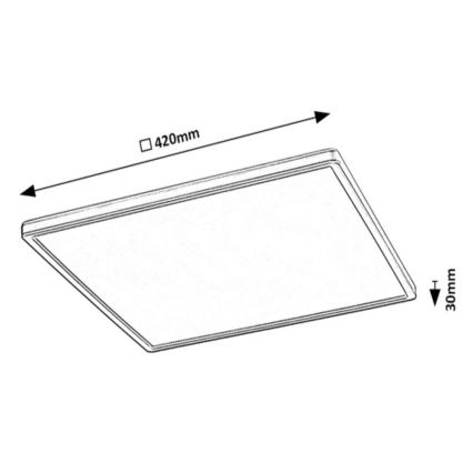Rabalux - LED RGB Aptumšojama griestu lampa LED/22W/230V Wi-Fi Tuya + tālvadības pults