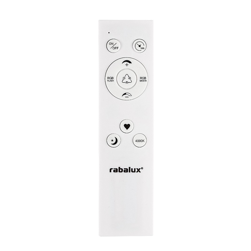 Rabalux - LED RGB regulējams griestu gaismeklis LED/22W/230V Wi-Fi Tuya + tālvadība 42x42 cm