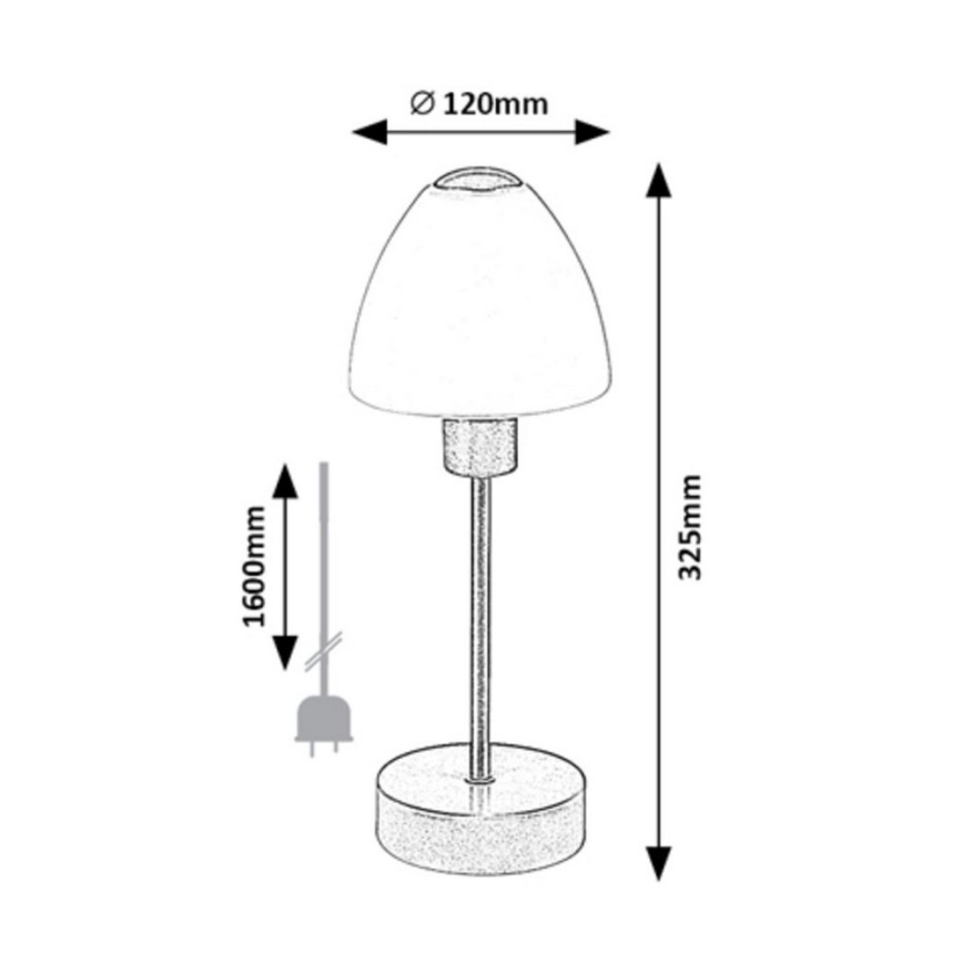Rabalux - Aptumšojama galda lampa 1xE14/40W/230V matēta hroma