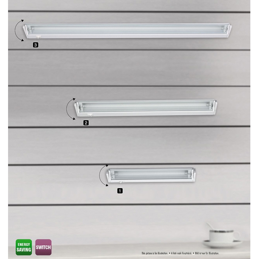 Rabalux 2361 - Zem skapīša Apgaismojums EASY G5/8W/230V
