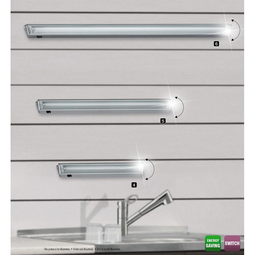 Rabalux 2366 - Zem skapīša Apgaismojums EASY LIGHT 1xG5/21W/230V
