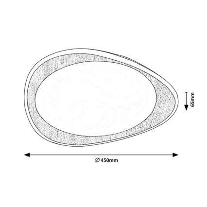 Rabalux - LED Griestu gaismeklis LED/24W/230V