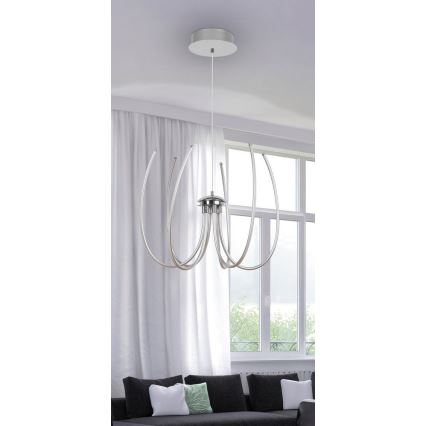 Rabalux 2434 - LED lustra ALISHA LED/62W/230V sudraba