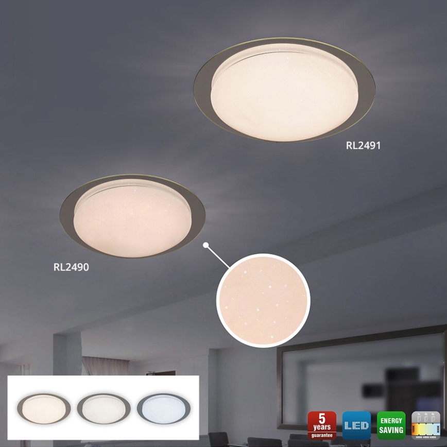 Rabalux 2491 - LED griestu gaismeklis MINNEAPOLIS LED/18W/230V