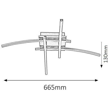 Rabalux - LED griestu gaismeklis 4xLED/6W