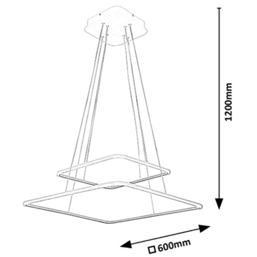 Rabalux - LED lustra LED/65W/230V balts