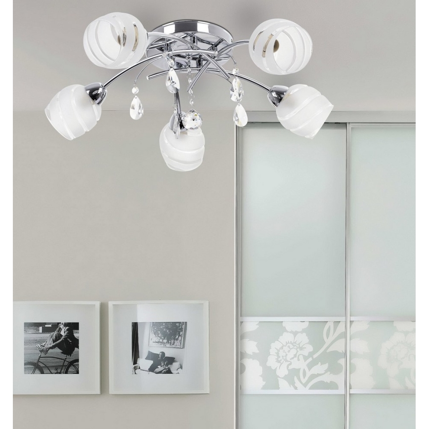 Rabalux 2622 - Griestu gaismeklis MELISSA 5xE14/60W/230V