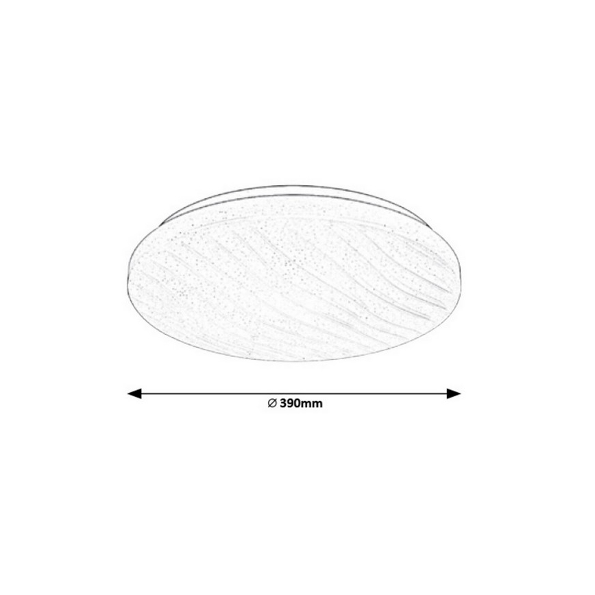 Rabalux 2675 - LED Aptumšojams griestu gaismeklis MILENA LED/24W/230V