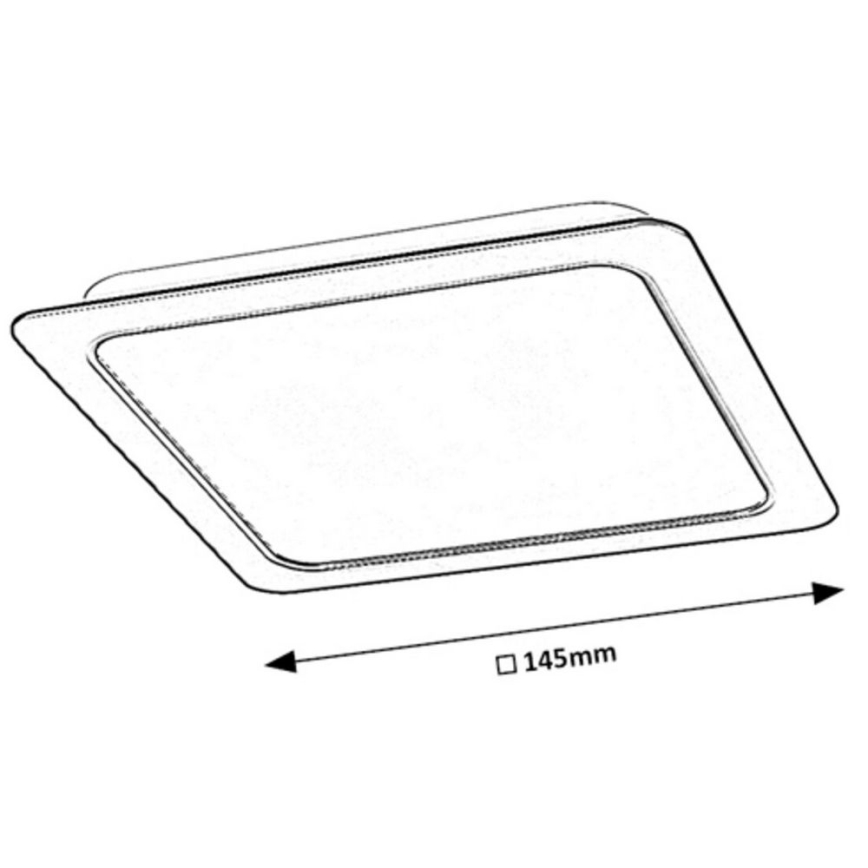 Rabalux - LED Iegremdējama lampa LED/12W/230V 14,5x14,5 cm