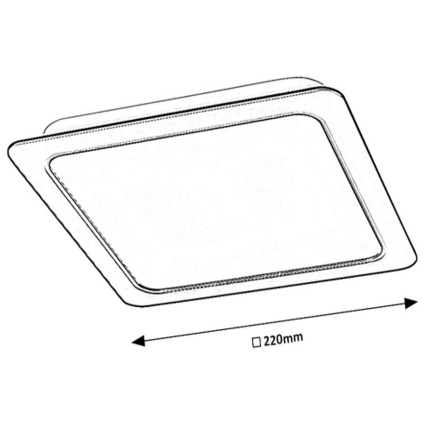 Rabalux - LED Iegremdējama lampa LED/24W/230V 22x22 cm
