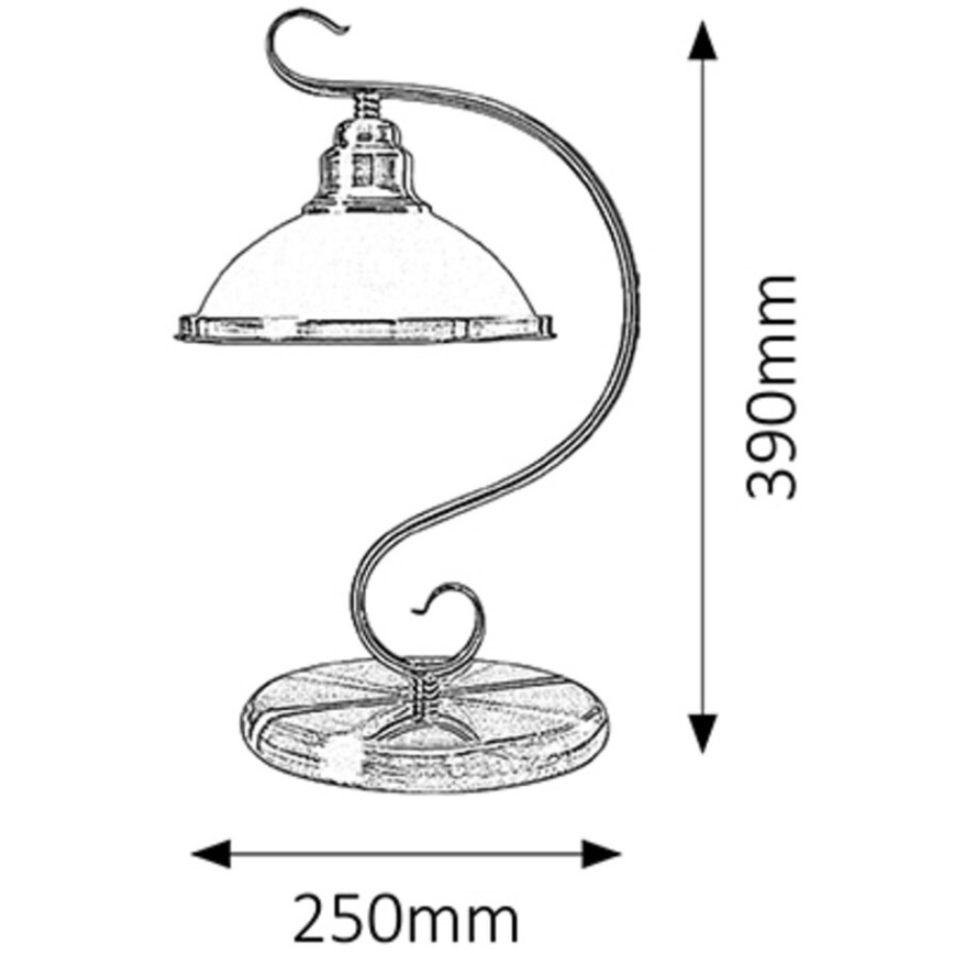 Rabalux 2752 - Galda lampa ELISETT 1xE27/60W/230V