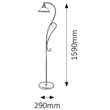 Rabalux - Stāvlampa 1xE27/60W/230V