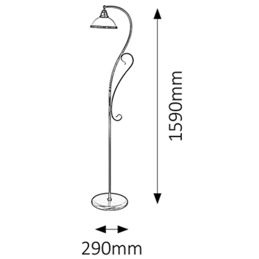 Rabalux - Stāvlampa 1xE27/60W/230V