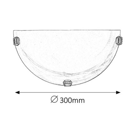 Rabalux - sienas gaismeklis 1xE27/60W/230V ar alabastru stiklu
