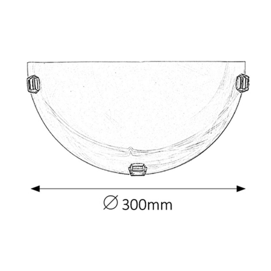 Rabalux - sienas gaismeklis 1xE27/60W/230V ar alabastru stiklu