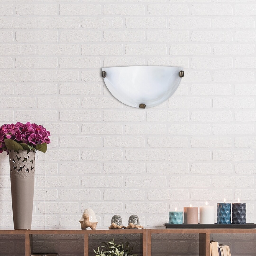 Rabalux - sienas gaismeklis 1xE27/60W/230V ar alabastera stiklu