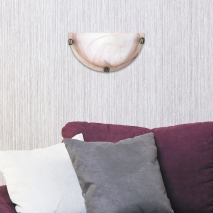 Rabalux - Sienas gaismeklis 1xE27/60W/230V alabastera stikls