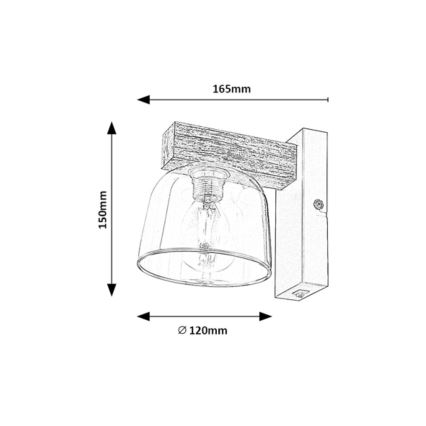 Rabalux - Sienas lampa 1xE14/40W/230V