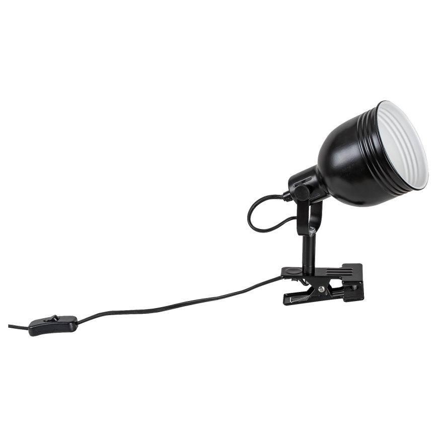 Rabalux - Lampa ar fiksatoru 1xE14/25W/230V melna