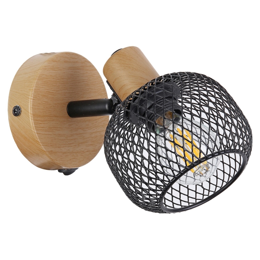 Rabalux - Sienas starmetis 1xE14/40W/230V ozolkoks