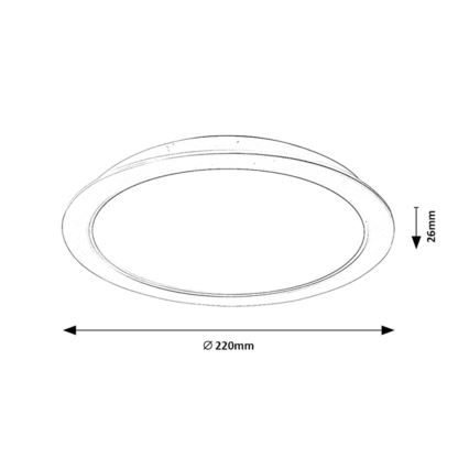 Rabalux - LED Iegremdējama lampa LED/24W/230V d. 22 cm