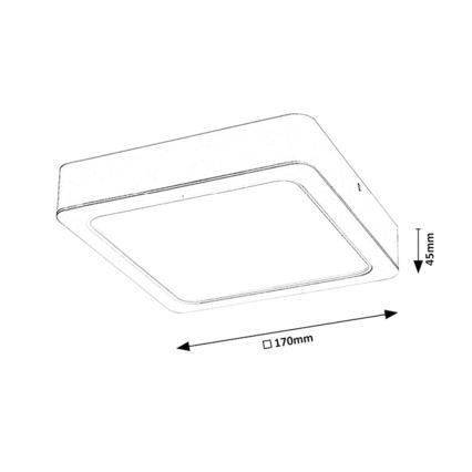 Rabalux - LED Griestu gaismeklis LED/18W/230V 17 cm