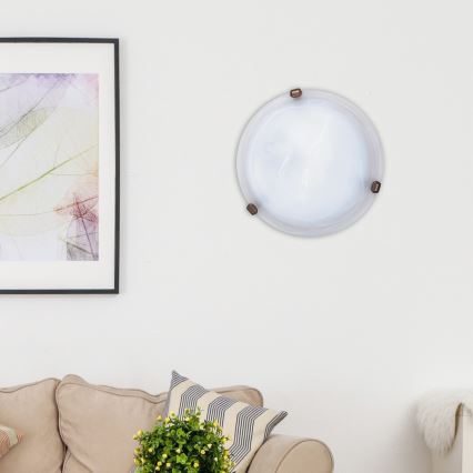 Rabalux - Griestu lampa 1xE27/60W/230V ar alabastres stiklu