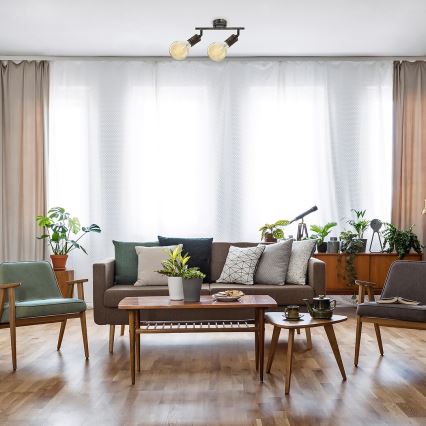 Rabalux - Starmetis 2xE27/25W/230V