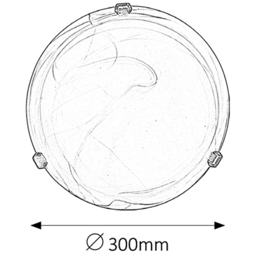 Rabalux - Griestu lampa 1xE27/60W/230V alabastres stikls