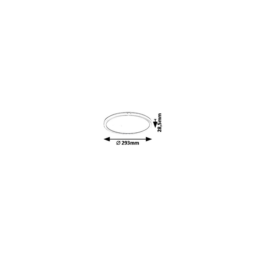 Rabalux 3427 - LED  Aptumšojams griestu gaismeklis PAVEL LED/18W/230V