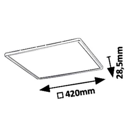 Rabalux - LED Aptumšojams griestu gaismeklis LED/22W/230V