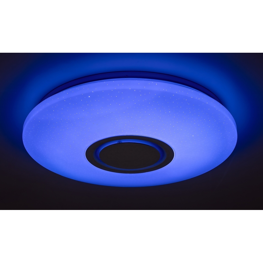 Rabalux - LED RGB Aptumšojams griestu gaismeklis ar skaļruni LED/24W/230V Wi-Fi Tuya + tālvadības pults pr. 40 cm