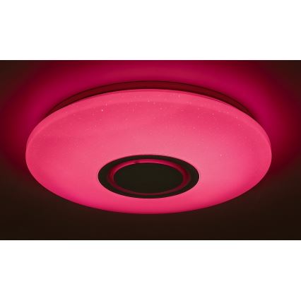 Rabalux - LED RGB Aptumšojams griestu gaismeklis ar skaļruni LED/24W/230V Wi-Fi Tuya + tālvadības pults pr. 40 cm