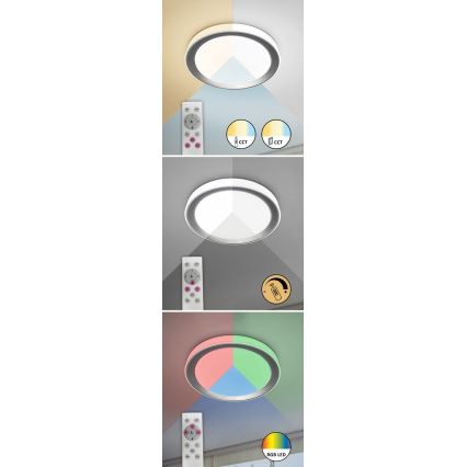 Rabalux - LED RGB Aptumšojama griestu lampa LED/40W/230V 2700-6500K Wi-Fi Tuya  + tālvadības pults