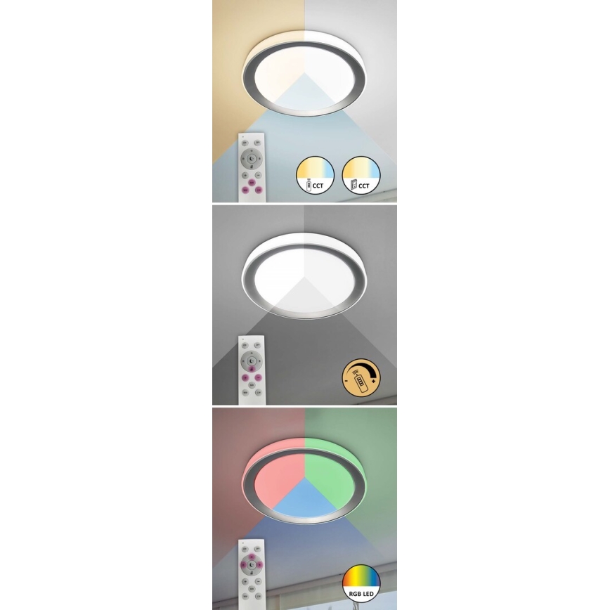 Rabalux - LED RGB Aptumšojama griestu lampa LED/40W/230V 2700-6500K Wi-Fi Tuya  + tālvadības pults