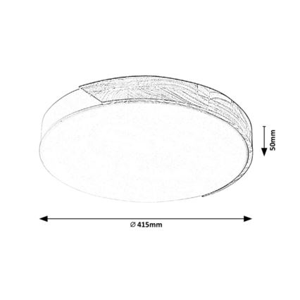 Rabalux - LED Griestu lampa LED/24W/230V melna/ozols