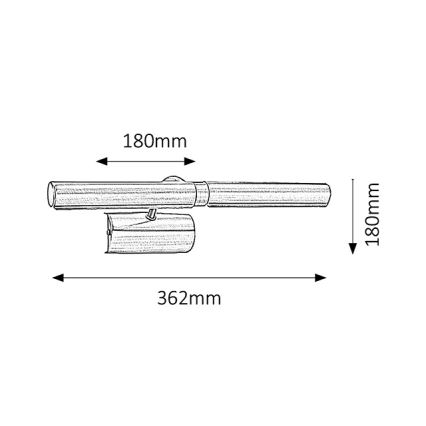 Rabalux - Attēla Apgaismojums 2xE14/40W/230V