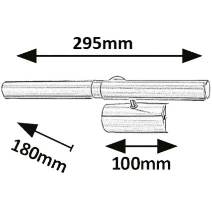 Rabalux 3644 - LED Attēla Apgaismojums 2xG9/2W/230V