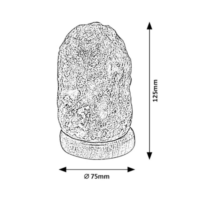Rabalux - LED RGB Sāls lampa LED/1W/5V 0,7 kg