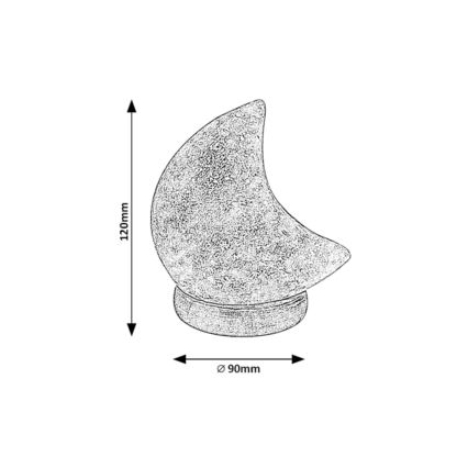 Rabalux - LED RGB Sāls lampa LED/1W/5V 0,7 kg