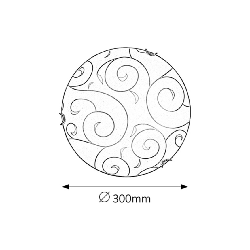 Rabalux 3852 - Sienas Apgaismojums HARMONY LUX 1xE27/60W/230V