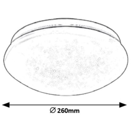 Rabalux 3936 - LED Griestu gaismeklis LUCAS LED/12W/230V