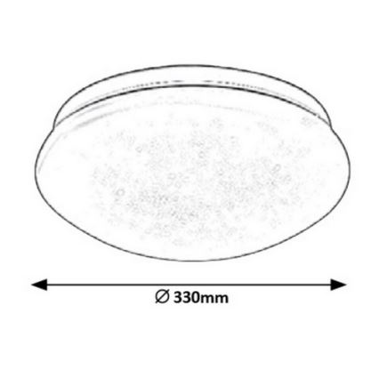 Rabalux - LED Griestu lampa LED/18W/230V d. 33 cm