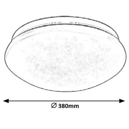 Rabalux 3938 - LED Griestu gaismeklis LUCAS LED/24W/230V