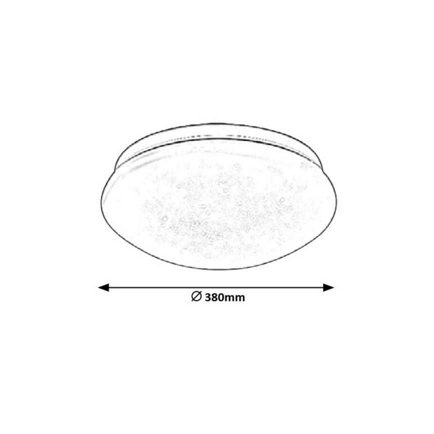 Rabalux 3938 - LED Griestu gaismeklis LUCAS LED/24W/230V