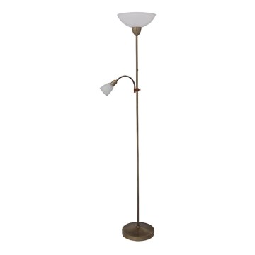 Rabalux 4019 - Grīdas lampa PEARL CLASSIC 1xE27/60W+1xE14/40W