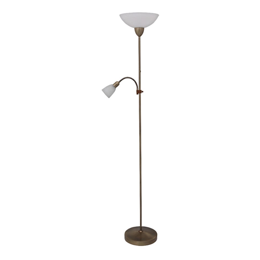 Rabalux 4019 - Grīdas lampa PEARL CLASSIC 1xE27/60W+1xE14/40W